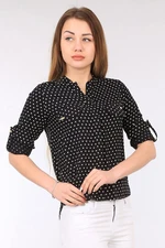 Bigdart 3455 Black Striped Shirt with Accessories