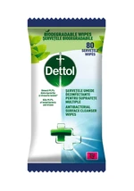 Dettol Antibakteriální ubrousky na povrchy 80 ks