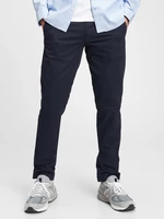 Tmavomodré pánske nohavice modern khakis slim fit GapFlex GAP