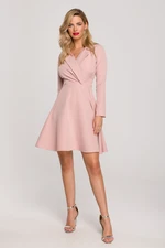 Női ruha Makover Makover_Dress_K138_Crepe_Pink