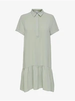 Light gray shirt dress with frills JDY Lion - Women