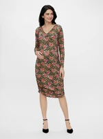 Khaki Maternity Patterned Sheath Dress Mama.licious Charo - Women