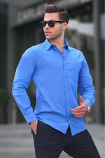 Madmext Sax Regular Fit Men's Shirt 5592
