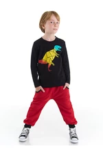 Mushi Geometric Dino Boys T-shirt Pants Set