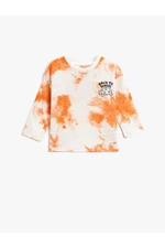 Koton Tie-Dye Patterned Long Sleeved T-Shirt
