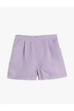 Koton The shorts have an elasticated waist, Modal Fabric, Pocket Pleat Detailed.