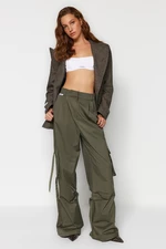 Trendyol X Sagaza Studio Khaki Cargo Pants With Pocket Detail