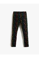 Koton Printed Leggings with Elastic Waist, Cotton