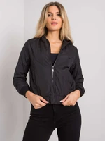 Women's black quilted jacket