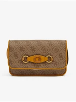 Brown Patterned Crossbody Handbag Guess Izzy - Women