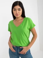 Light green classic basic t-shirt by Emory