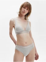 Světle šedé kalhotky Calvin Klein Underwear - Dámské