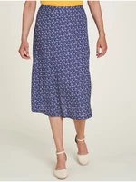 Fialová dámská vzorovaná midi sukně Tranquillo - Dámské