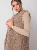 Női mellény Fashionhunters Fur detailed