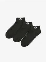 Set of three pairs of women's socks in Converse black - Women's