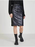 Černá dámská pouzdrová koženková sukně Liu Jo - Dámské