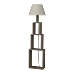 Lampa stojąca z jasnoszarym abażurem Homitis Tower