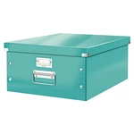 Zielony/turkusowy kartonowy pojemnik z pokrywką 37x48x20 cm Click&Store – Leitz