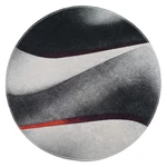 Czarno-biały okrągły dywan odpowiedni do prania ø 100 cm – Vitaus