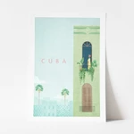Plakat Travelposter Cuba, 30 x 40 cm