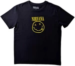 Nirvana T-Shirt Yellow Smiley Flower Sniffin' Unisex Black 2XL