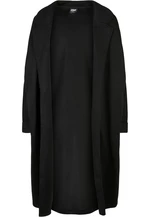 Women's modal terry oversized coat black
