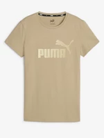 Puma ESS+ Metallic Logo Triko Béžová