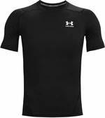 Under Armour Men's HeatGear Armour Short Sleeve Black/White M T-shirt de fitness