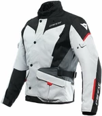 Dainese Tempest 3 D-Dry Glacier Gray/Black/Lava Red 50 Kurtka tekstylna