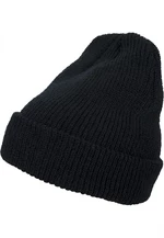 Long knitted beanie black