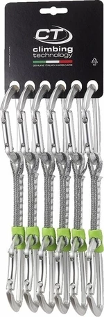 Climbing Technology Lime Set DY Dégainer rapidement Silver Solid Straight/Solid Bent Gate 12.0