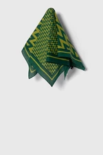 Bavlnená šatka Lanvin zelená farba,vzorovaná,6L4545.SR551