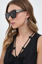 Slnečné okuliare Bottega Veneta dámske, čierna farba, BV1276S