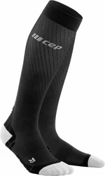 CEP WP20IY Compression Tall Socks Ultralight Black/Light Grey II Skarpety do biegania