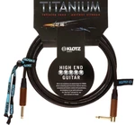 Klotz TIW0600PR Titanium Walnut Čierna 6 m Rovný - Zalomený Nástrojový kábel