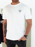 Základní pánské bílé tričko Dstreet