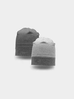 Unisex dvojstranná bežecká čiapka - šedá/čierna