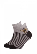 Gatta Cottoline vzorované 224.N59 21-26 Chlapecké ponožky 24-26                white