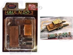 "Haul N Go 3" 4 piece Diecast Model Set (1 Flatbed Trailer 1 Abandoned Car 2 Ramps) Limited Edition to 3600 pieces Worldwide for 1/64 Scale Models by