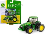 John Deere 8R 340 Tractor with Dual Wheels Green 1/64 Diecast Model by ERTL TOMY