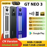 realme GT Neo 3 Dimensity 8100 5G Smartphone 6.7'' AMOLED Display 50MP AI Triple Cameras 4500mAh 150W Battery