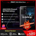 ASUS ROG Phone 6 BATMAN Limited Edition 5G Gaming Phone MediaTek Dimensity 9000+ 165Hz AMOLED Screen Mobile Phone