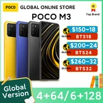 POCO M3 Global Version 4GB+128GB Snapdragon 662 Octa Core 6.53" FHD+Display with 48MP AI Triple Camera 6000mAh
