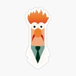 Beaker 5PCS Stickers for Bumper Wall Cute Art Decor Kid Stickers Anime Funny Laptop Luggage Decorations Print Water Bottles