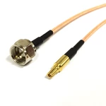 New F Male Connector To CRC9 Plug Straight RG316 Cable Adapter 15CM 6inch Coaxial Extension Pigtail