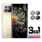 3in1 Camera Lens Protector Hydrogel Film On For Xiaomi Mix Fold 3 Not Glass Xiomi MixFold 3 Fold3 MixFold3 Screen Protector Film