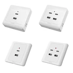 Industrial Grade USB Outlets Receptacle TypeC Wall Outlet USB Electrical Outlet