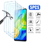 5PCS Tempered Glass For Xiaomi Redmi Note 10 11 12 9 8 Pro Plus 5G 11S 10S 9S Screen Protector for Redmi 10 10C 9C 9A K60 Pro A1
