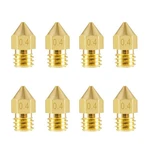 8Pcs 0.4mm MK8 Extruder Nozzles 3D Printer Nozzle for Creality Ender 3/3 Pro/3 V2 Ender 5/5 Pro, CR-10/10S Makerbot Anet A8