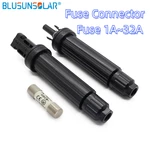 Solar Fuse Connector PV Male and Female 1000V DC New Waterproof Overcurent Protection with 1A-32A Fuse for Solar System